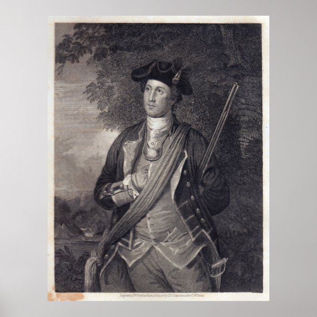 Vintage George Washington Portrait Poster (Front)