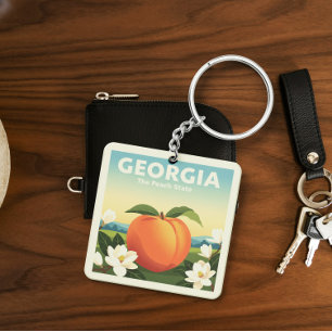 Vintage Georgia Key Ring