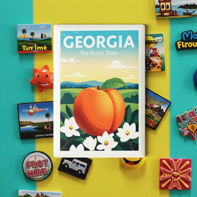 Vintage Georgia Magnet (Creator Uploaded)