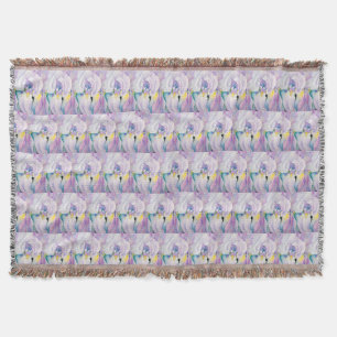 Vintage Georgia O'keefe 1924 Light of Iris Throw Blanket