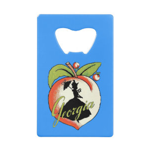Vintage Georgia Peach Silhouette Southern Bell