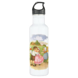 Vintage Georgie Porgie Mother Goose Nursery Rhymes 710 Ml Water Bottle