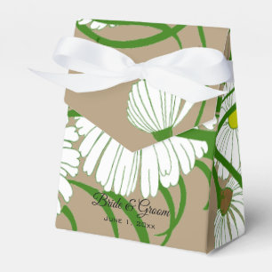 Vintage Gerber Daisy Flowers Wedding Favour Box