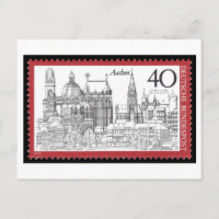 Vintage German Aachen Stamp 1970s