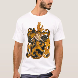 Vintage German Brown and Gold Leo Coat of Arms T-Shirt