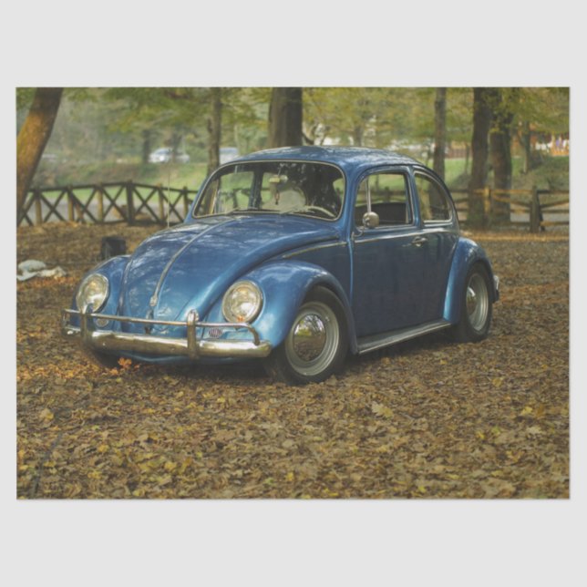 vintage german car tissue paper (Front)