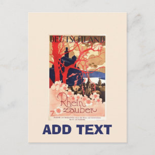 Vintage German , edit text Postcard