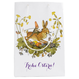 Vintage German Happy Easter     Medium Gift Bag