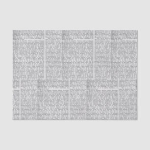 Vintage German Newsprint Tissue Paper