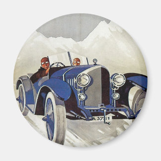 Vintage German Road Race Ad Magnet