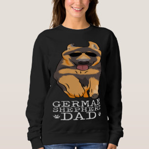 Vintage German Shepherd Dad  Dog  For Papa Father Sweatshirt