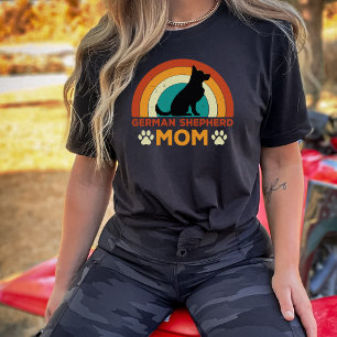 Vintage German Shepherd Dog Mum Sunset    T-Shirt