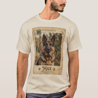 Vintage German Shepherd Personalised T-Shirt | Cus