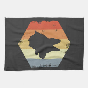 Vintage German Shepherd Tea Towel