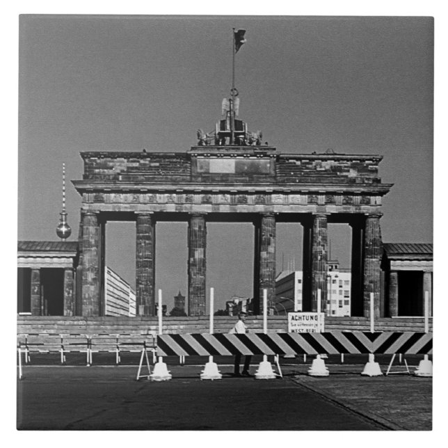 Vintage Germany Berlin Brandenburg Gate Tile (Front)