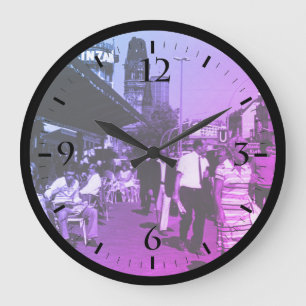 Vintage Germany Berlin kurfürstendamm avenue Large Clock