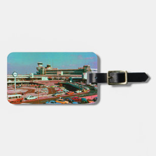 Vintage Germany Berlin The Tegel Airport Luggage Tag