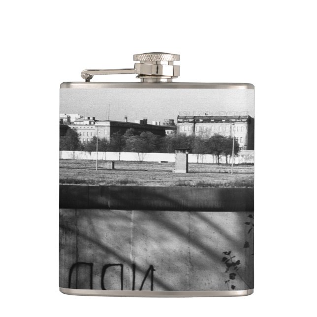 Vintage Germany Berlin wall Hip Flask (Front)