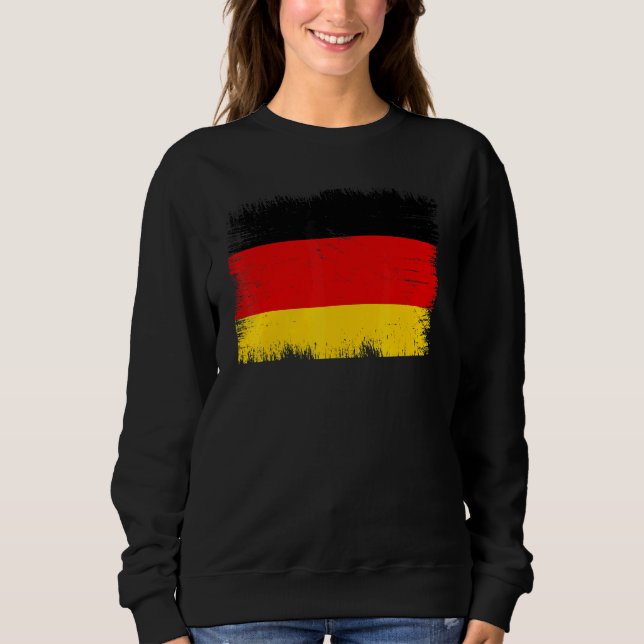 Vintage Germany Flag German Independence Day Sweatshirt (Front)