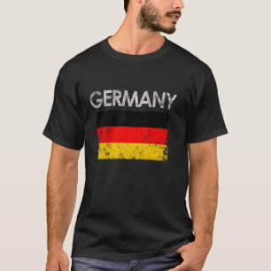 Vintage Germany German Flag Pride Gift Long Sleeve T-Shirt