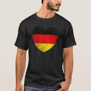 Vintage Germany German Flag Pride Support German T-Shirt