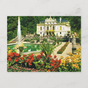 Vintage Germany,  Konigschloss Linderhof Postcard