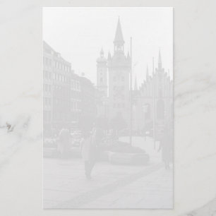 Vintage Germany Munich Church Marienplatz 1970 Stationery
