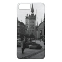 Vintage Germany Munich Church Marienplatz
