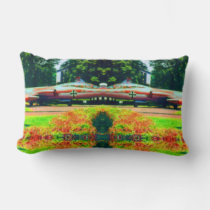 Vintage Germany Munich Deutsch Museum starfighter Lumbar Cushion