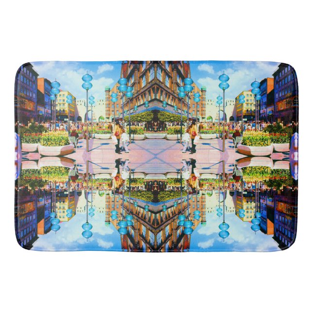 Vintage Germany Munich Towngate Karistor Bath Mat (Front)