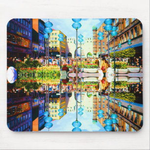 Vintage Germany Munich Towngate Karistor Mouse Pad