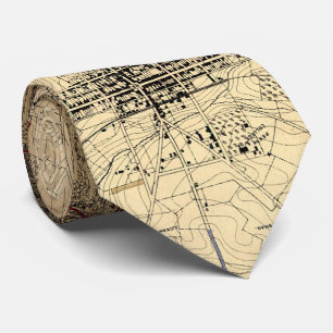 Vintage Gettysburg Battlefield Map (1898) Tie