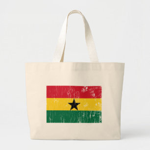 Vintage Ghana Large Tote Bag
