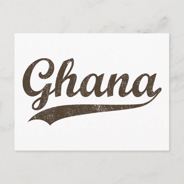 Vintage Ghana Postcard (Front)