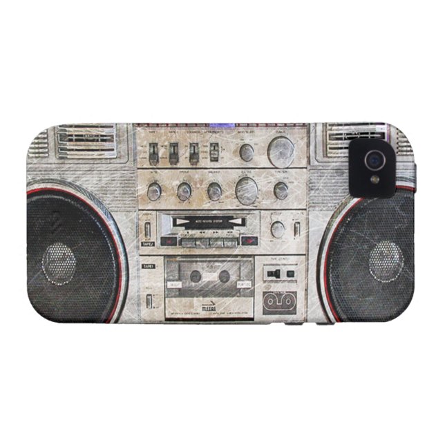 vintage ghetto blaster Case-Mate iPhone case (Back Horizontal)