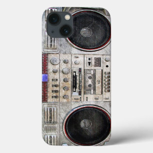 Vintage ghetto blaster iPhone 13 case