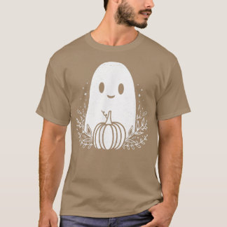 Vintage Ghost Autumn Fall Halloween  T-Shirt