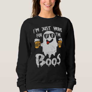 Vintage Ghost Cute I'm Just Here For The Boos Hall Sweatshirt