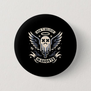 Vintage Ghost Design Cute Ghost Halloween Spooky S 6 Cm Round Badge
