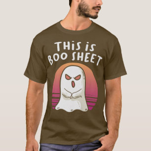 Vintage Ghost This Is Boo Sheet Costume Halloween  T-Shirt