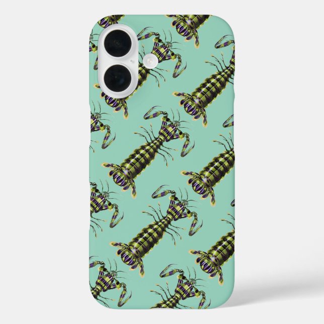 Vintage Giant Mantis Shrimp Marine Art Print Case-Mate iPhone Case (Back)