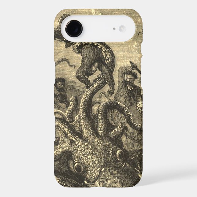 Vintage Giant Squid Sea Monster Case (Back)