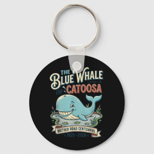 Vintage Giant Whale Route 66 Highway Centennial Key Ring