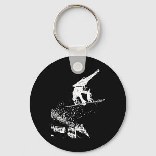 Vintage Gift For Snowboarder Wintersport Design Sn Key Ring