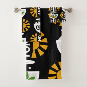 Vintage Gin And Tonic Art Bath Towel Set