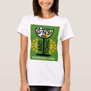 Vintage Gin And Tonic Art T-Shirt