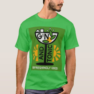 Vintage Gin And Tonic Art T-Shirt