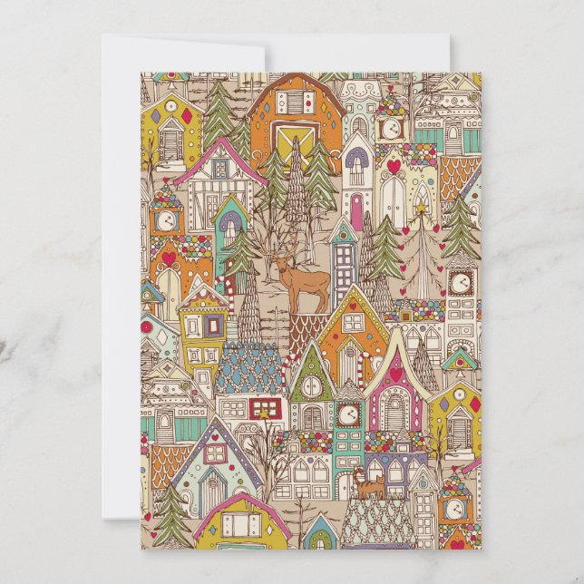 vintage gingerbread holiday card (Front)