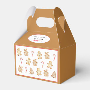 Vintage Gingerbread Man Chrismas Cookie  Favour Box