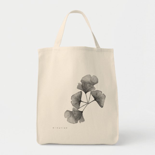 Vintage Gingko Tote Bag  (Front)